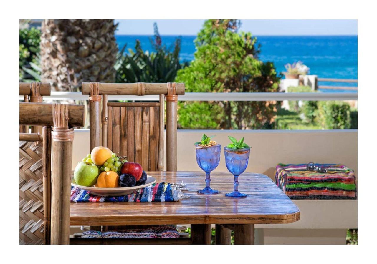 Beachfront Green Apt-Ligaria Beach Bagian luar foto